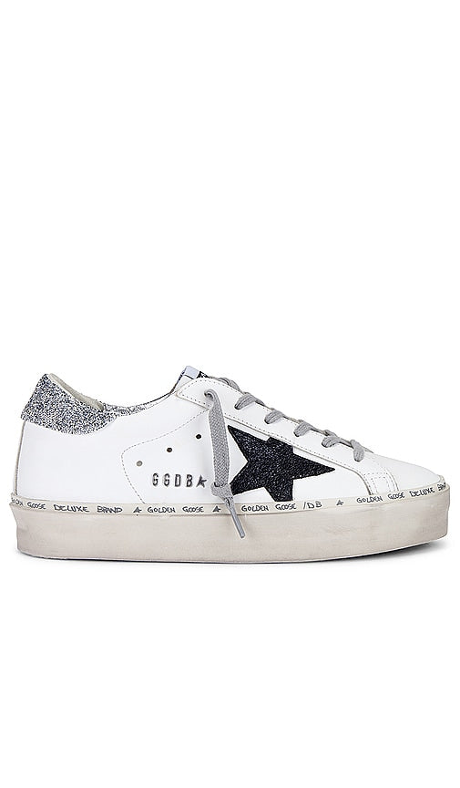 Golden Goose Hi Star Sneaker in White - Baskets Golden Goose Hi Star en blanc - Golden Goose Hi Star 白色运动鞋 - Golden Goose Hi Star Sneaker in Weiß - Golden Goose 하이스타 스니커즈화이트 색상 - Sneaker Golden Goose Hi Star in bianco