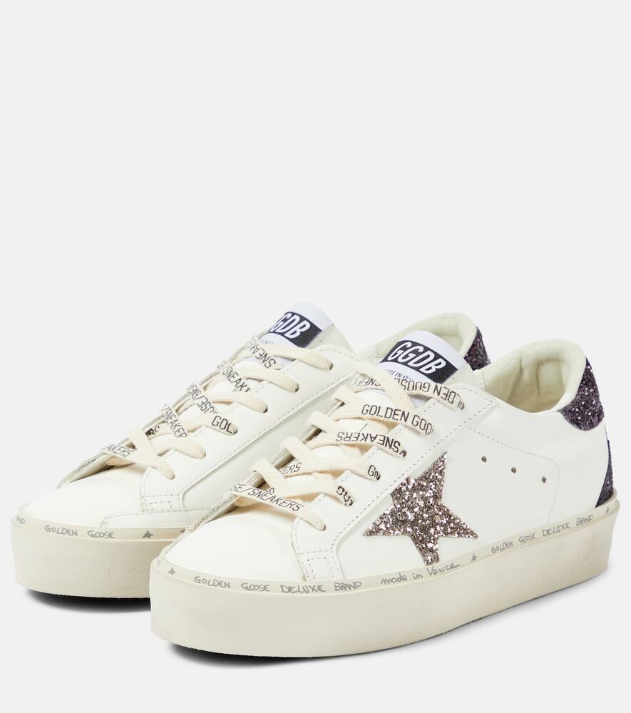Golden Goose Hi Star glitter leather sneakers