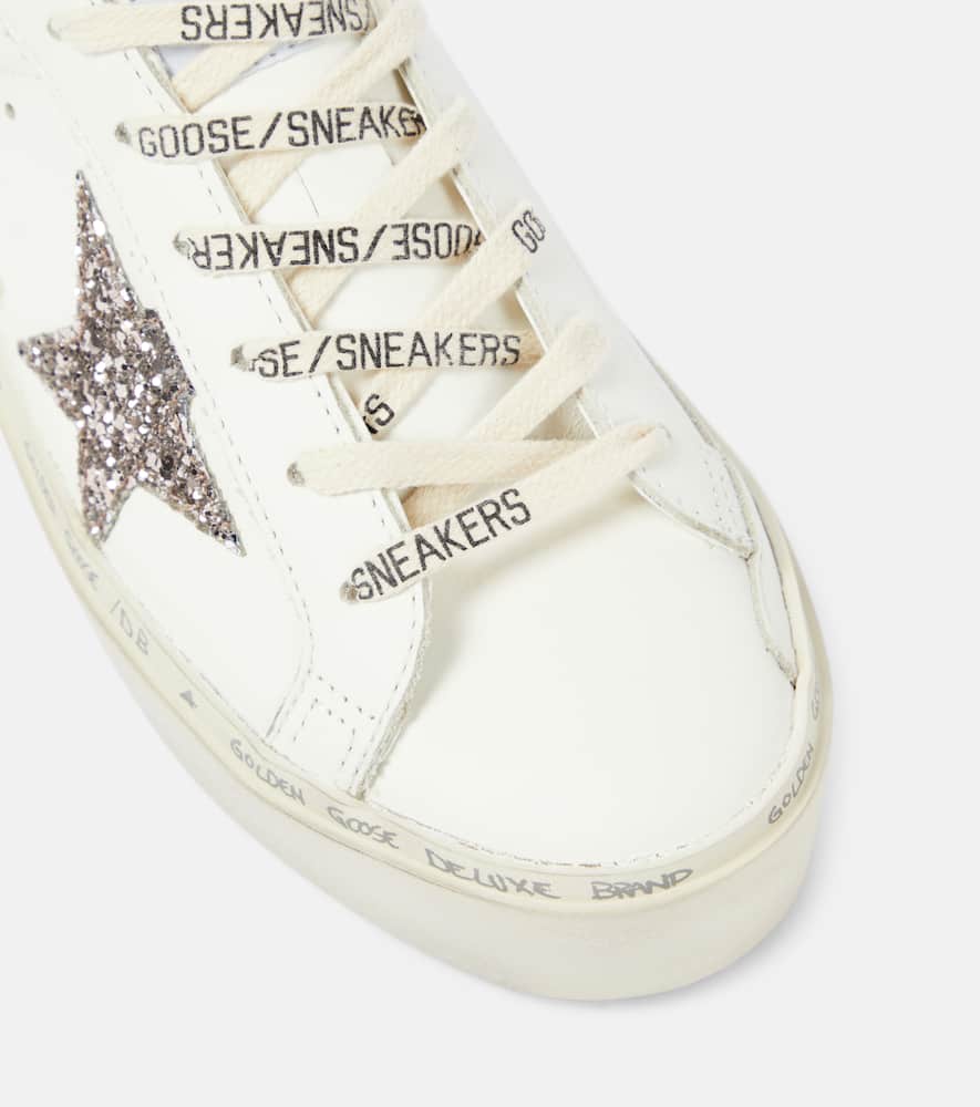 Golden Goose Hi Star glitter leather sneakers
