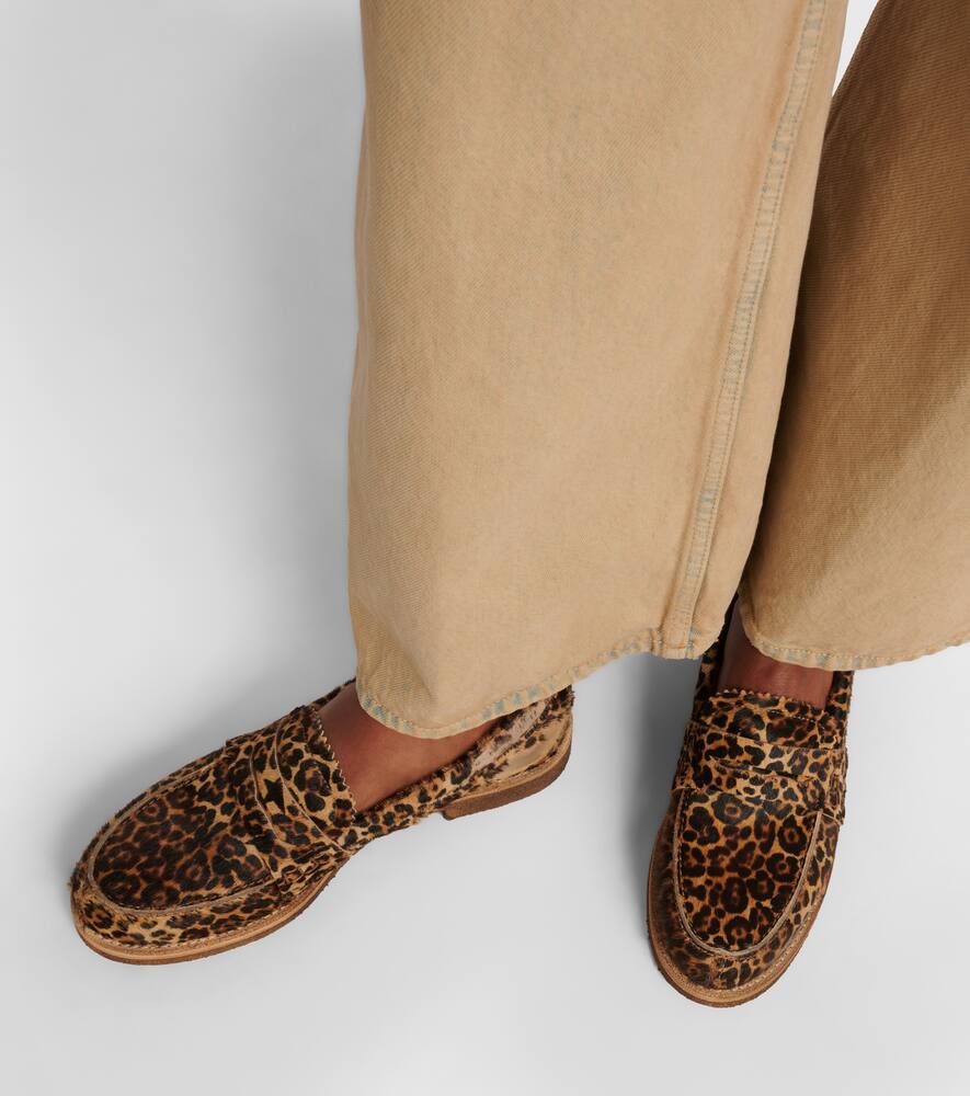 Golden Goose Jerry calf hair penny loafers