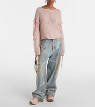 Golden Goose Lightstar mesh and leather sneakers