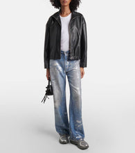 Golden Goose Lightstar metallic leather and mesh sneakers