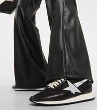 Golden Goose Marathon leather-trimmed sneakers