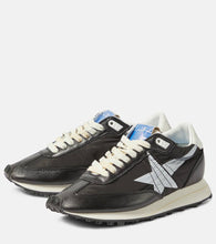 Golden Goose Marathon leather-trimmed sneakers