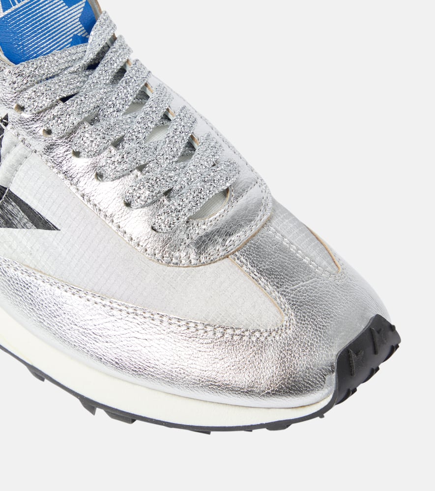 Golden Goose Marathon leather-trimmed sneakers