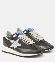 Golden Goose Marathon leather-trimmed sneakers