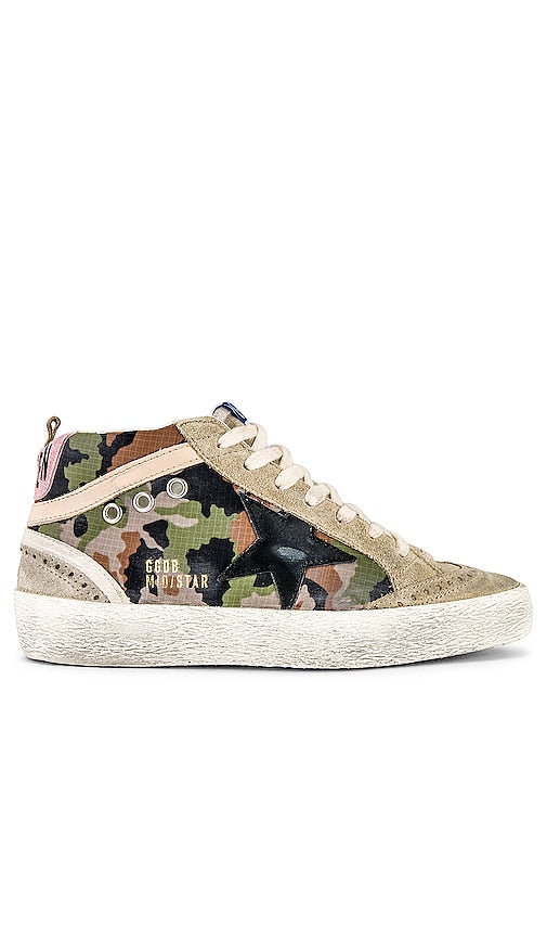 Golden Goose Mid Star Sneaker in Taupe - Baskets Golden Goose Mid Star en taupe - Golden Goose Mid Star 灰褐色运动鞋 - Golden Goose Mid Star Sneaker in Taupe - Golden Goose 미드스타 스니커즈 - Sneaker Golden Goose Mid Star in color talpa