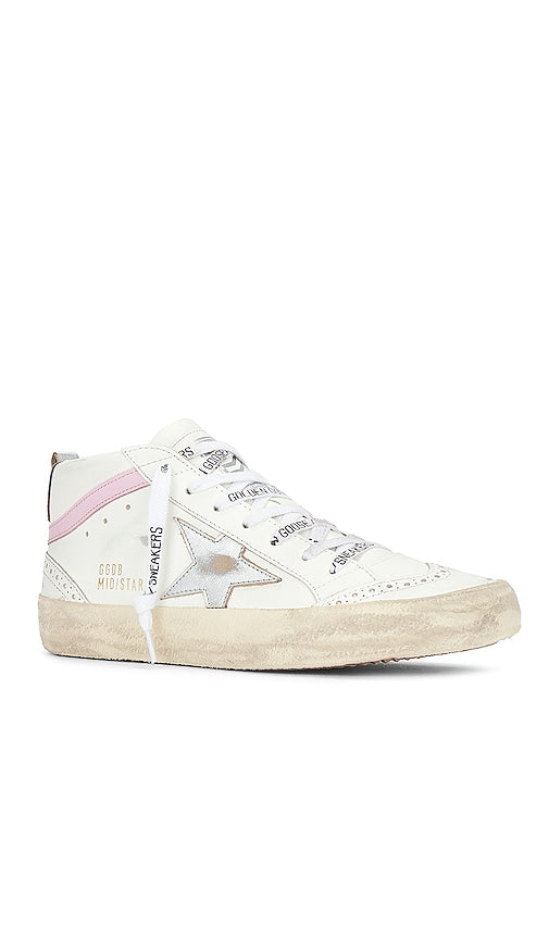 Golden Goose Mid Star Sneaker in White