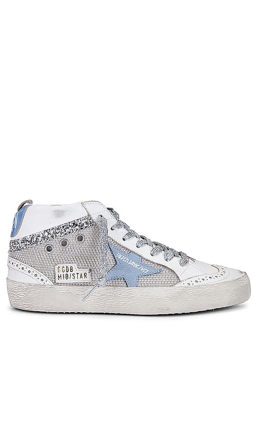 Golden Goose Mid Star Sneaker in White - Baskets Golden Goose Mid Star en blanc - Golden Goose 白色 Mid Star 运动鞋 - Golden Goose Mid Star Sneaker in Weiß - Golden Goose 미드스타 스니커즈화이트 색상 - Sneaker Golden Goose Mid Star in bianco