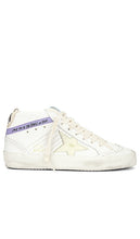 Golden Goose Mid Star Sneaker in White - Baskets Golden Goose Mid Star en blanc - Golden Goose 白色 Mid Star 运动鞋 - Golden Goose Mid Star Sneaker in Weiß - Golden Goose 미드스타 스니커즈화이트 색상 - Sneaker Golden Goose Mid Star in bianco