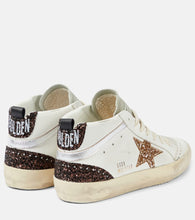 Golden Goose Mid Star glitter leather sneakers