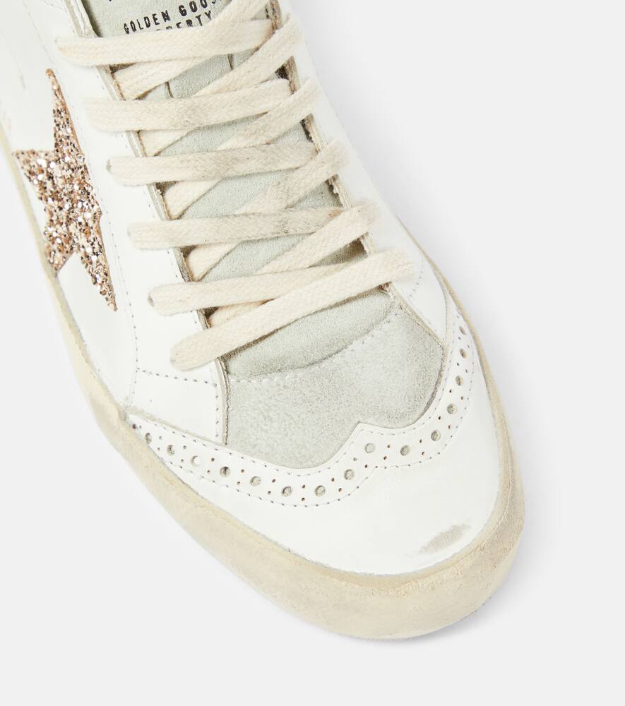 Golden Goose Mid Star glitter leather sneakers