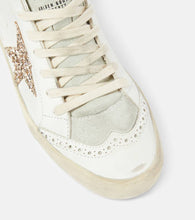 Golden Goose Mid Star glitter leather sneakers