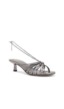 Golden Goose Nico Kitten Heel in Metallic Silver