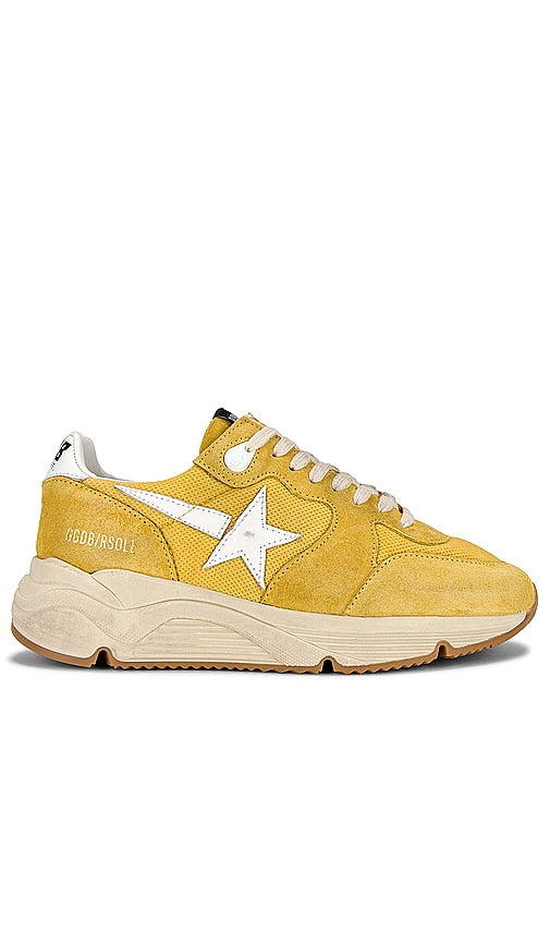 Golden Goose Running Sneaker in Yellow - Baskets de course Golden Goose en jaune - Golden Goose 黄色跑步运动鞋 - Golden Goose Laufsneaker in Gelb - Golden Goose 러닝 스니커즈 옐로우 색상 - Sneaker da corsa Golden Goose in giallo