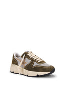 Golden Goose Running Sole Sneaker in Olive