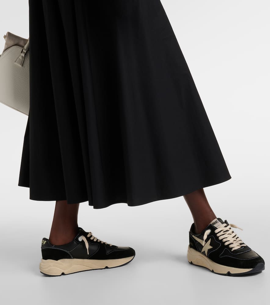 Golden Goose Running Sole suede and leather sneakers