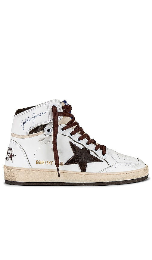 Golden Goose Sky Star Sneaker in White - Baskets Golden Goose Sky Star en blanc - Golden Goose Sky Star 白色运动鞋 - Golden Goose Sky Star Sneaker in Weiß - Golden Goose 스카이 스타 스니커즈화이트 색상 - Sneaker Golden Goose Sky Star in bianco