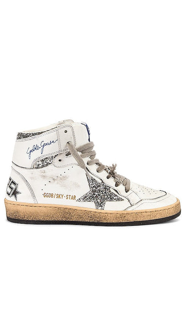 Golden Goose Sky Star Sneaker in White - Baskets Golden Goose Sky Star en blanc - Golden Goose Sky Star 白色运动鞋 - Golden Goose Sky Star Sneaker in Weiß - Golden Goose 스카이 스타 스니커즈화이트 색상 - Sneaker Golden Goose Sky Star in bianco