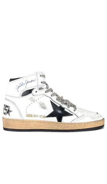Golden Goose Sky Star Sneaker in White - Baskets Golden Goose Sky Star en blanc - Golden Goose Sky Star 白色运动鞋 - Golden Goose Sky Star Sneaker in Weiß - Golden Goose 스카이 스타 스니커즈화이트 색상 - Sneaker Golden Goose Sky Star in bianco