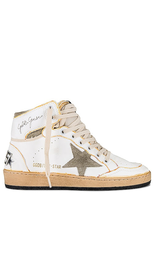 Golden Goose Sky Star Sneaker in White - Baskets Golden Goose Sky Star en blanc - Golden Goose Sky Star 白色运动鞋 - Golden Goose Sky Star Sneaker in Weiß - Golden Goose 스카이 스타 스니커즈화이트 색상 - Sneaker Golden Goose Sky Star in bianco