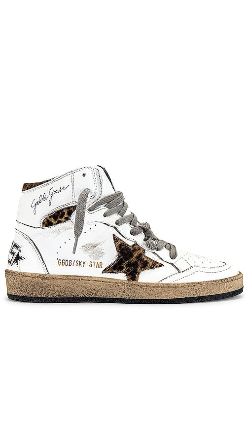 Golden Goose Sky Star Sneaker in White - Baskets Golden Goose Sky Star en blanc - Golden Goose Sky Star 白色运动鞋 - Golden Goose Sky Star Sneaker in Weiß - Golden Goose 스카이 스타 스니커즈화이트 색상 - Sneaker Golden Goose Sky Star in bianco