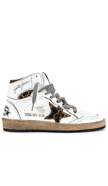Golden Goose Sky Star Sneaker in White - Baskets Golden Goose Sky Star en blanc - Golden Goose Sky Star 白色运动鞋 - Golden Goose Sky Star Sneaker in Weiß - Golden Goose 스카이 스타 스니커즈화이트 색상 - Sneaker Golden Goose Sky Star in bianco