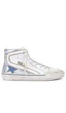 Golden Goose Slide Penstar Sneaker in White - Baskets Golden Goose Slide Penstar en blanc - 白色 Golden Goose Penstar 运动鞋 - Golden Goose Slide Penstar Sneaker in Weiß - Golden Goose Slide 펜스타 스니커즈화이트 색상 - Sneaker Golden Goose Slide Penstar in bianco