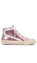 Golden Goose Slide Sneaker in Mauve - Baskets Golden Goose Slide en mauve - Golden Goose 紫红色拖鞋运动鞋 - Golden Goose Slide Sneaker in Mauve - Golden Goose Slide 스니커즈, Mauve 색상 - Sneaker Slide Golden Goose color malva