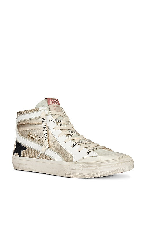 Golden Goose Slide Sneaker in Metallic Gold