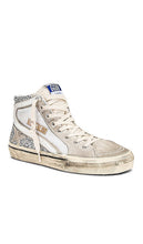 Golden Goose Slide Sneaker in Metallic Silver
