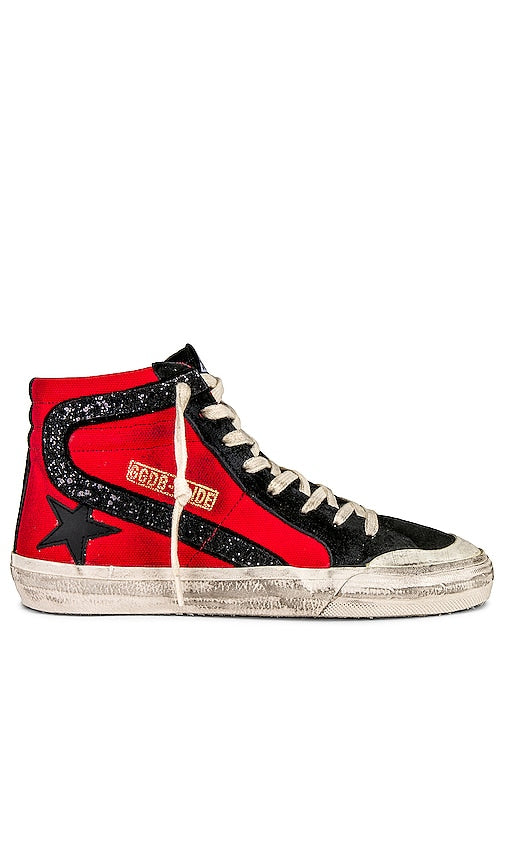 Golden Goose Slide Sneaker in Red - Baskets Golden Goose Slide en rouge - 红色 Golden Goose Slide 运动鞋 - Golden Goose Slide Sneaker in Rot - Golden Goose Slide 스니커즈레드 색상 - Sneaker Slide Golden Goose in rosso