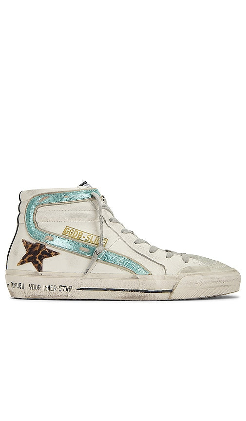 Golden Goose Slide Sneaker in White - Baskets Golden Goose Slide en blanc - Golden Goose 白色拖鞋 - Golden Goose Slide-Sneaker in Weiß - Golden Goose 슬라이드 스니커즈화이트 색상 - Sneaker Slide Golden Goose in bianco