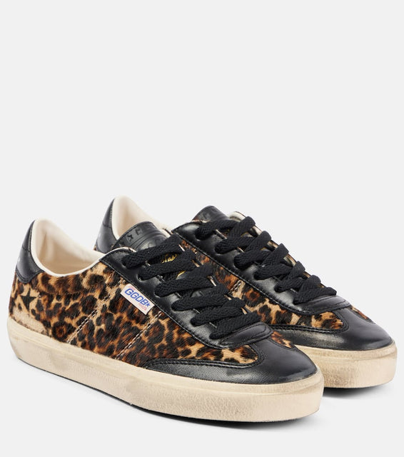 Golden Goose Soul Star leopard-print leather sneakers