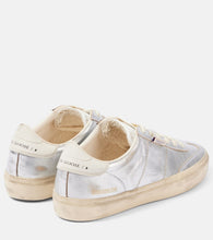 Golden Goose Soul-Star metallic leather sneakers