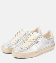 Golden Goose Soul-Star metallic leather sneakers