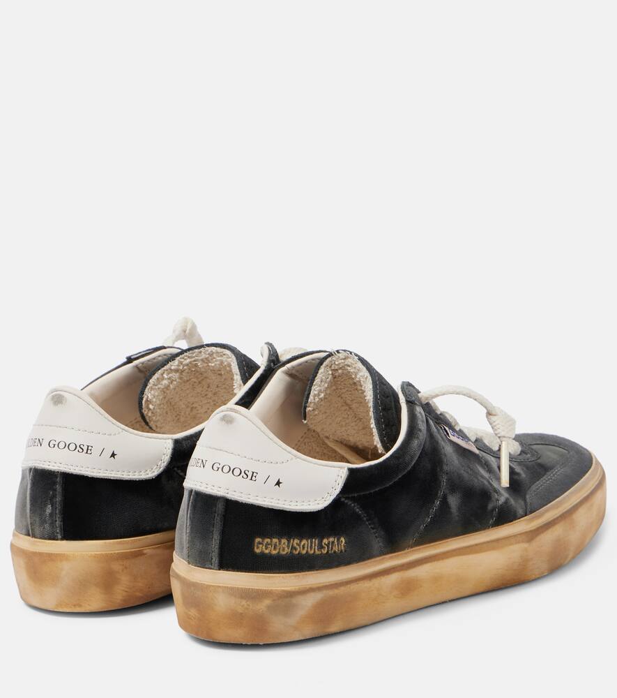 Golden Goose Soul Star suede-trimmed velvet sneakers