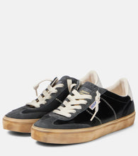 Golden Goose Soul Star suede-trimmed velvet sneakers