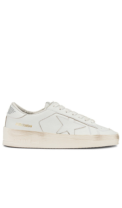Golden Goose Stardan Sneaker in White - Baskets Golden Goose Stardan en blanc - Golden Goose Stardan 白色运动鞋 - Golden Goose Stardan Sneaker in Weiß - Golden Goose 스타단 스니커즈화이트 색상 - Sneaker Golden Goose Stardan in bianco