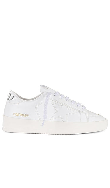Golden Goose Stardan Sneaker in White - Baskets Golden Goose Stardan en blanc - Golden Goose Stardan 白色运动鞋 - Golden Goose Stardan Sneaker in Weiß - Golden Goose 스타단 스니커즈화이트 색상 - Sneaker Golden Goose Stardan in bianco