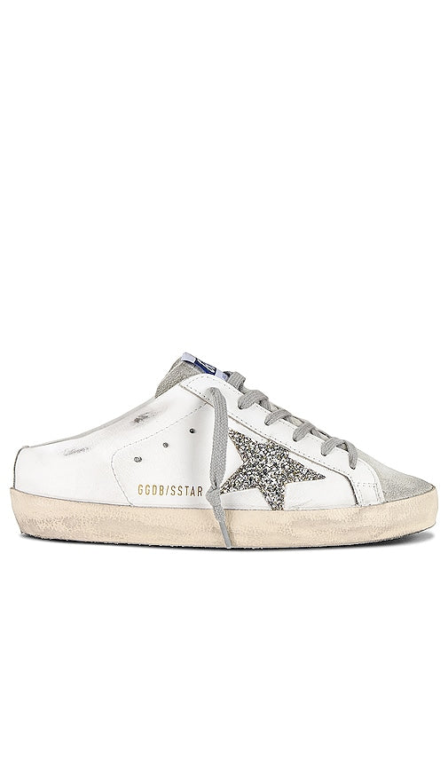 Golden Goose Super-Star Sabot Sneaker in Cream - Baskets Golden Goose Super-Star Sabot en crème - Golden Goose Super Star 奶油色 Sabot 运动鞋 - Golden Goose Super-Star Sabot Sneaker in Creme - Golden Goose 슈퍼스타 사보 스니커즈크림 색상 - Sneaker Sabot Super-Star Golden Goose color crema