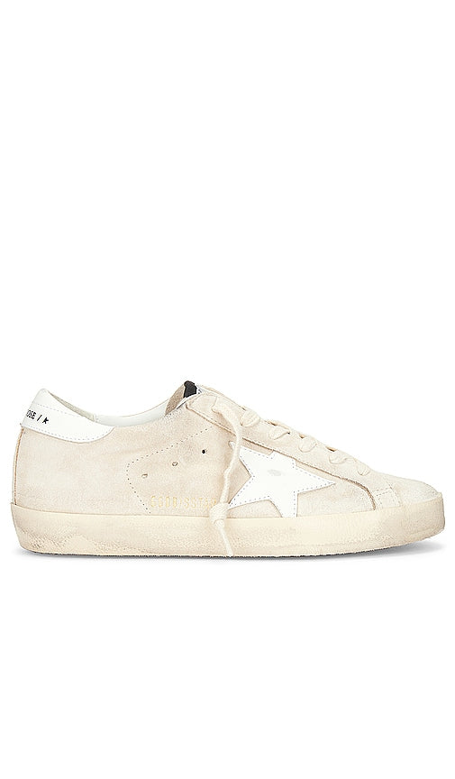 Golden Goose Super Star Sneaker in Beige - Baskets Super Star Golden Goose en beige - Golden Goose Super Star 米色运动鞋 - Golden Goose Super Star Sneaker in Beige - Golden Goose 슈퍼스타 스니커즈 베이지 색상 - Sneaker Golden Goose Super Star di colore beige
