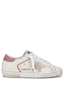 Golden Goose Super Star Sneaker in Cream - Baskets Super Star Golden Goose en crème - Golden Goose Super Star 奶油色运动鞋 - Golden Goose Super Star Sneaker in Creme - Golden Goose 슈퍼스타 스니커즈크림 색상 - Sneaker Golden Goose Super Star color crema