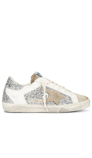 Golden Goose Super-Star Sneaker in Metallic Silver - Baskets Super-Star Golden Goose en argent métallisé - Golden Goose Super Star 金属银运动鞋 - Golden Goose Super-Star-Sneaker in Metallic-Silber - 골든구스 슈퍼스타 스니커즈 메탈릭 실버 색상 - Sneaker Golden Goose Super-Star in argento metallizzato