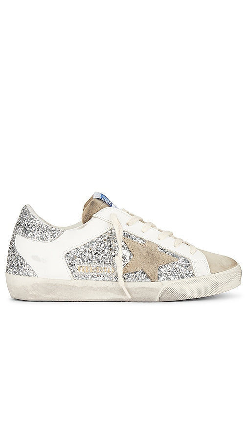 Golden Goose Super-Star Sneaker in Metallic Silver - Baskets Super-Star Golden Goose en argent métallisé - Golden Goose Super Star 金属银运动鞋 - Golden Goose Super-Star-Sneaker in Metallic-Silber - 골든구스 슈퍼스타 스니커즈 메탈릭 실버 색상 - Sneaker Golden Goose Super-Star in argento metallizzato
