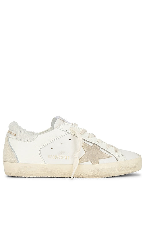 Golden Goose Super-Star Sneaker in White - Baskets Super-Star Golden Goose en blanc - Golden Goose Super Star 白色运动鞋 - Golden Goose Super-Star-Sneaker in Weiß - Golden Goose 슈퍼스타 스니커즈화이트 색상 - Sneaker Golden Goose Super-Star di colore bianco