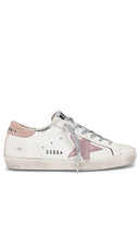 Golden Goose Super Star Sneaker in White - Baskets Super Star Golden Goose en blanc - Golden Goose Super Star 白色运动鞋 - Golden Goose Super Star Sneaker in Weiß - Golden Goose 슈퍼스타 스니커즈화이트 색상 - Sneaker Golden Goose Super Star di colore bianco