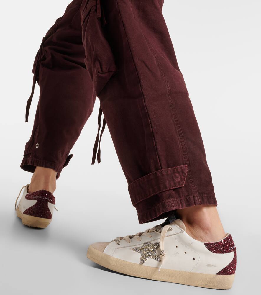 Golden Goose Super-Star embellished leather sneakers