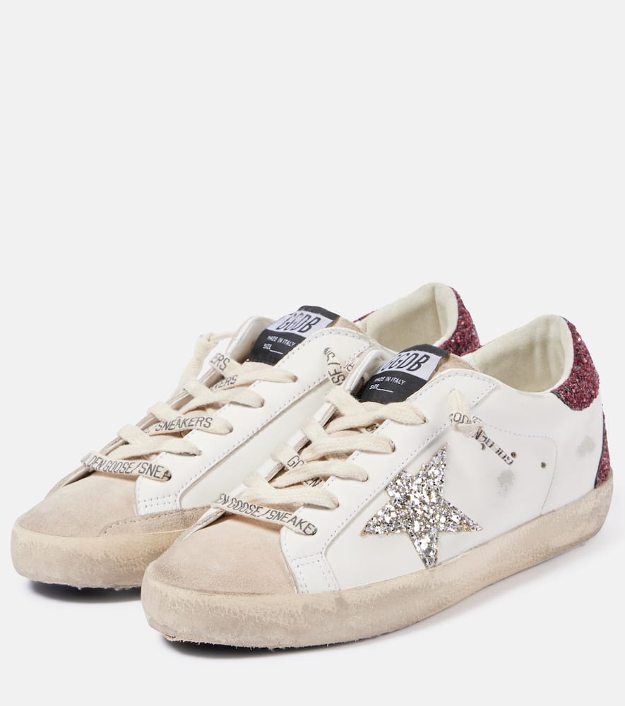 Golden Goose Super-Star embellished leather sneakers