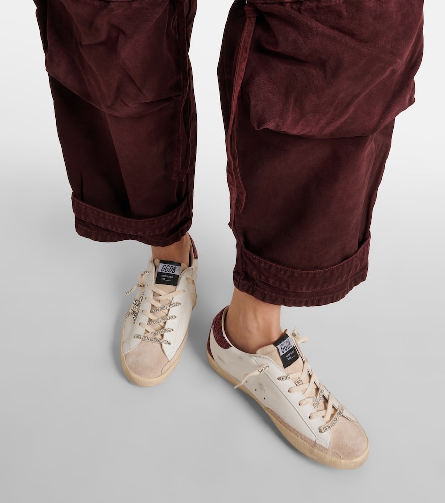 Golden Goose Super-Star embellished leather sneakers